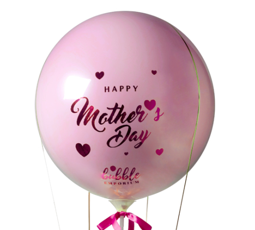 Luxury Mother&rsquo;s Day Hot Air Balloon Flower Basket Pastel Pink image