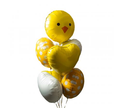Easter chick balloon bouquet image